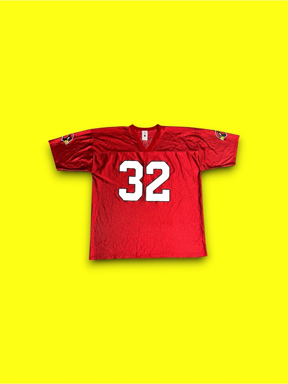 Vintage Arizona Cardinals Edgerrin James NFL Player satin jersey red men’s 2XL